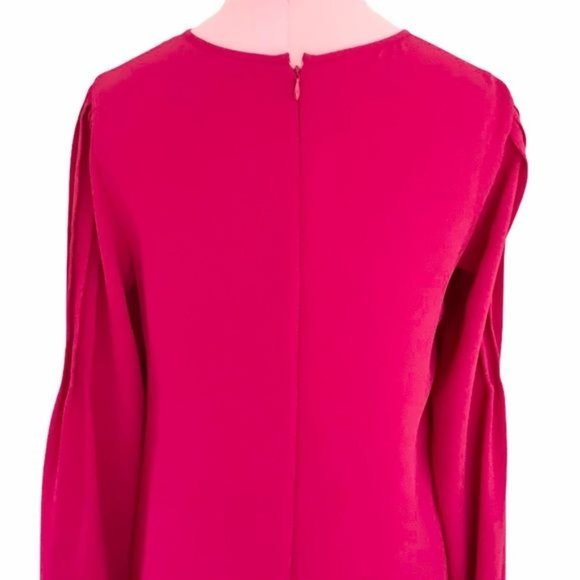 Ann Taylor Pleated Bell Sleeve A Line Dress Size 0 - Picture 9 of 12